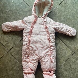 Sherpa Lined Baby Snowsuit Jacket